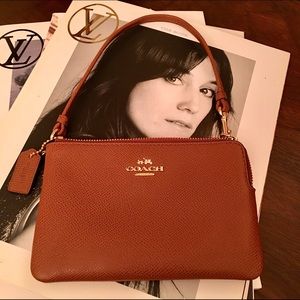Coach leather wristlet
